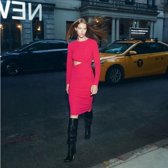 ZARA KNOTTED DRESS WITH CUT OUT 🔥 NWT - Picture 8 of 10